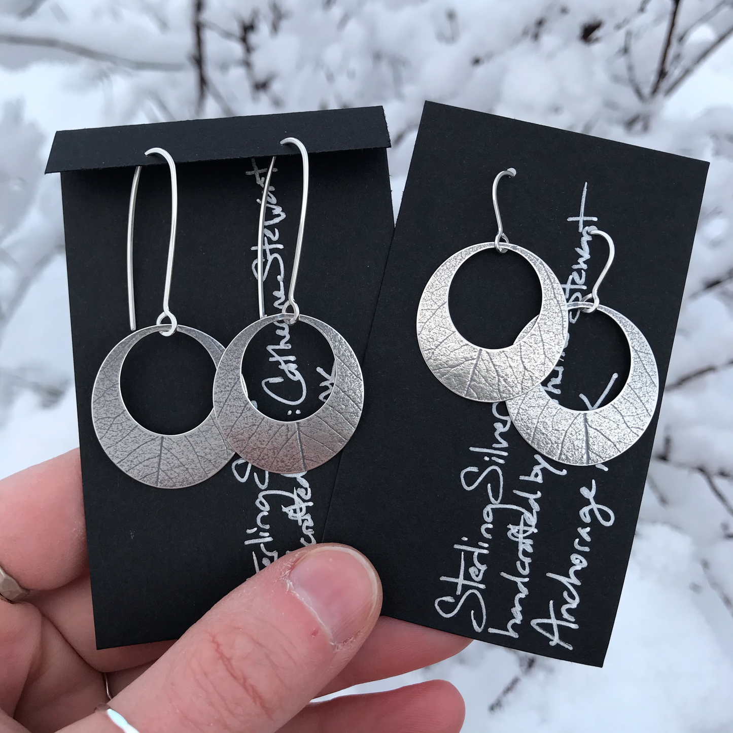 Leaf Print Earrings