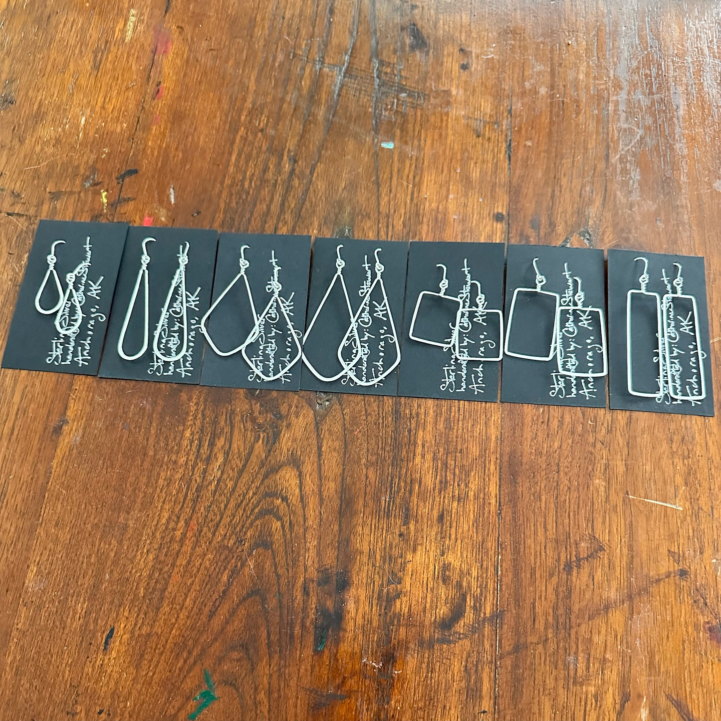 Wide Rectangle Earrings