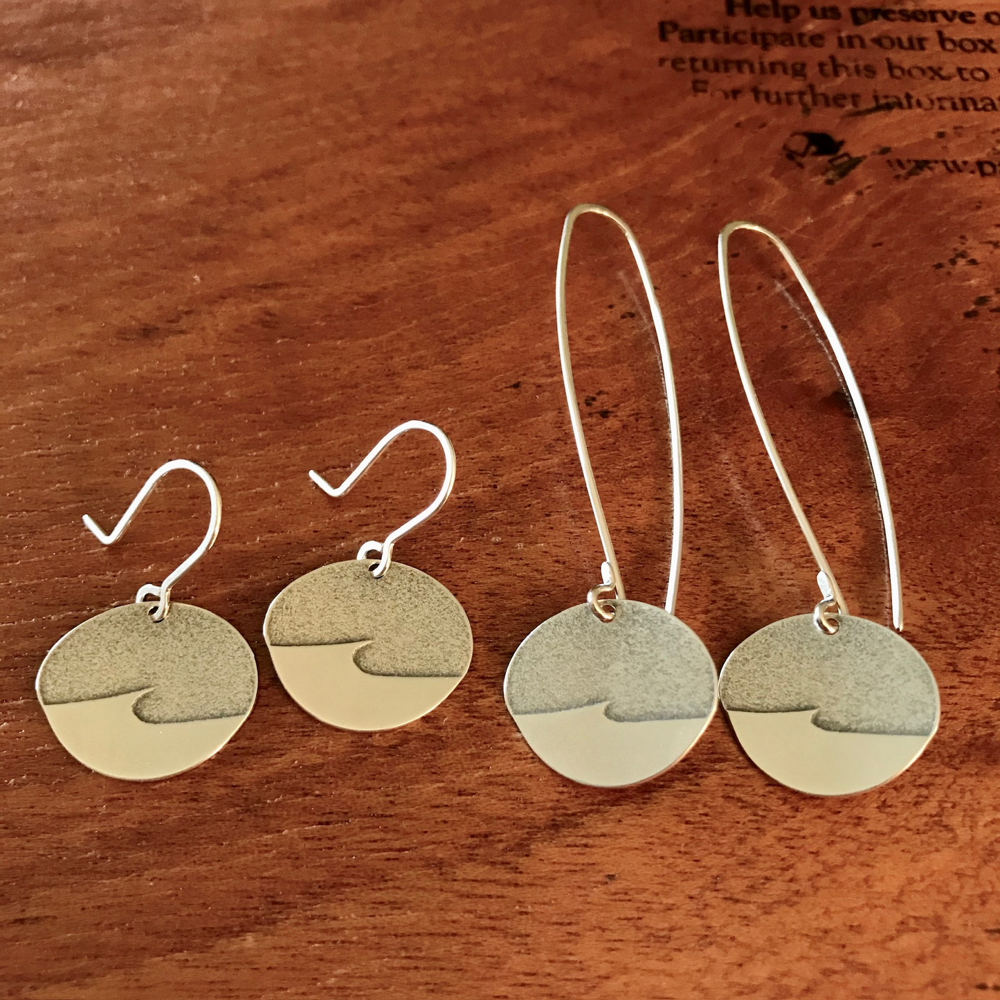 Wave Earrings - Oval