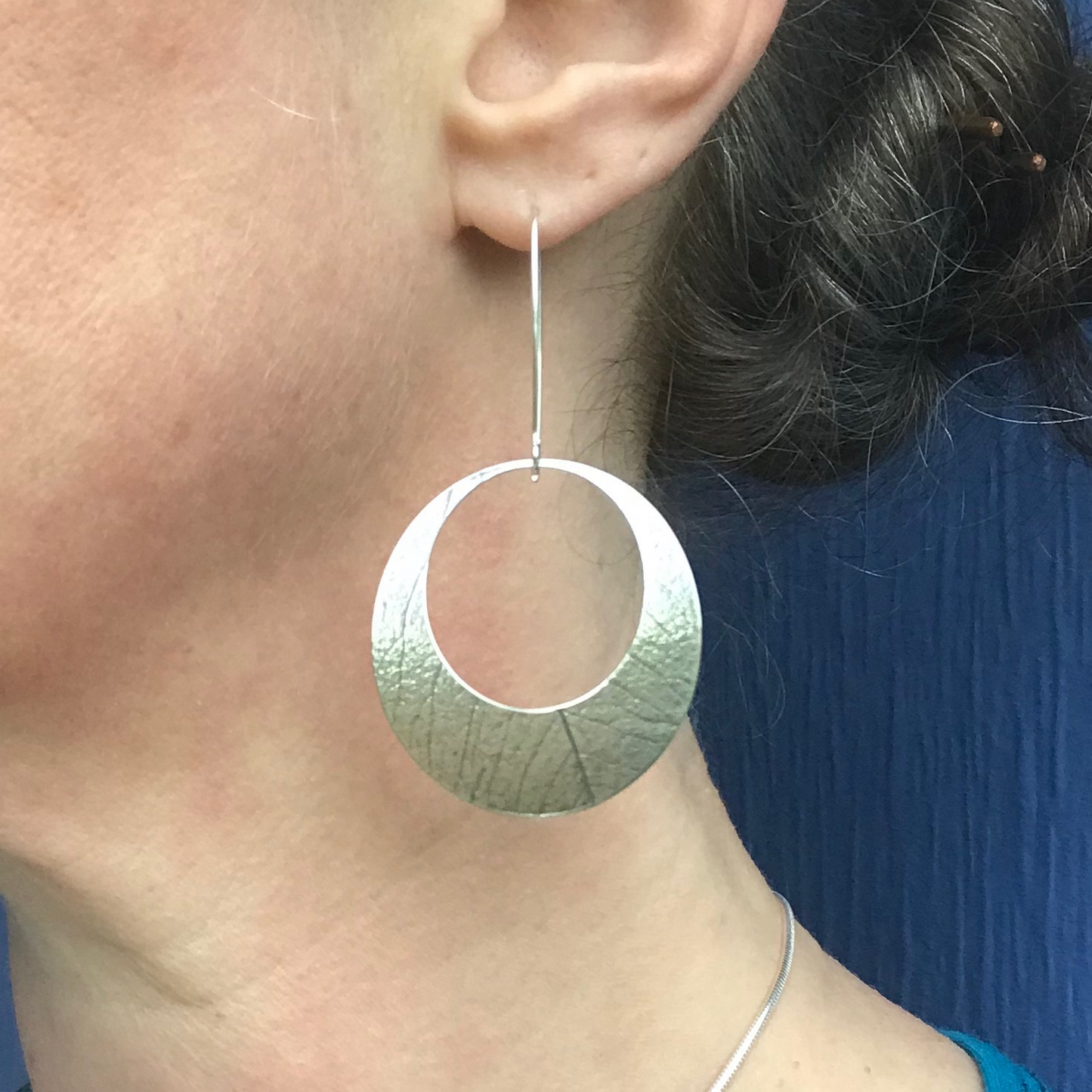 Leaf Print Earrings XL