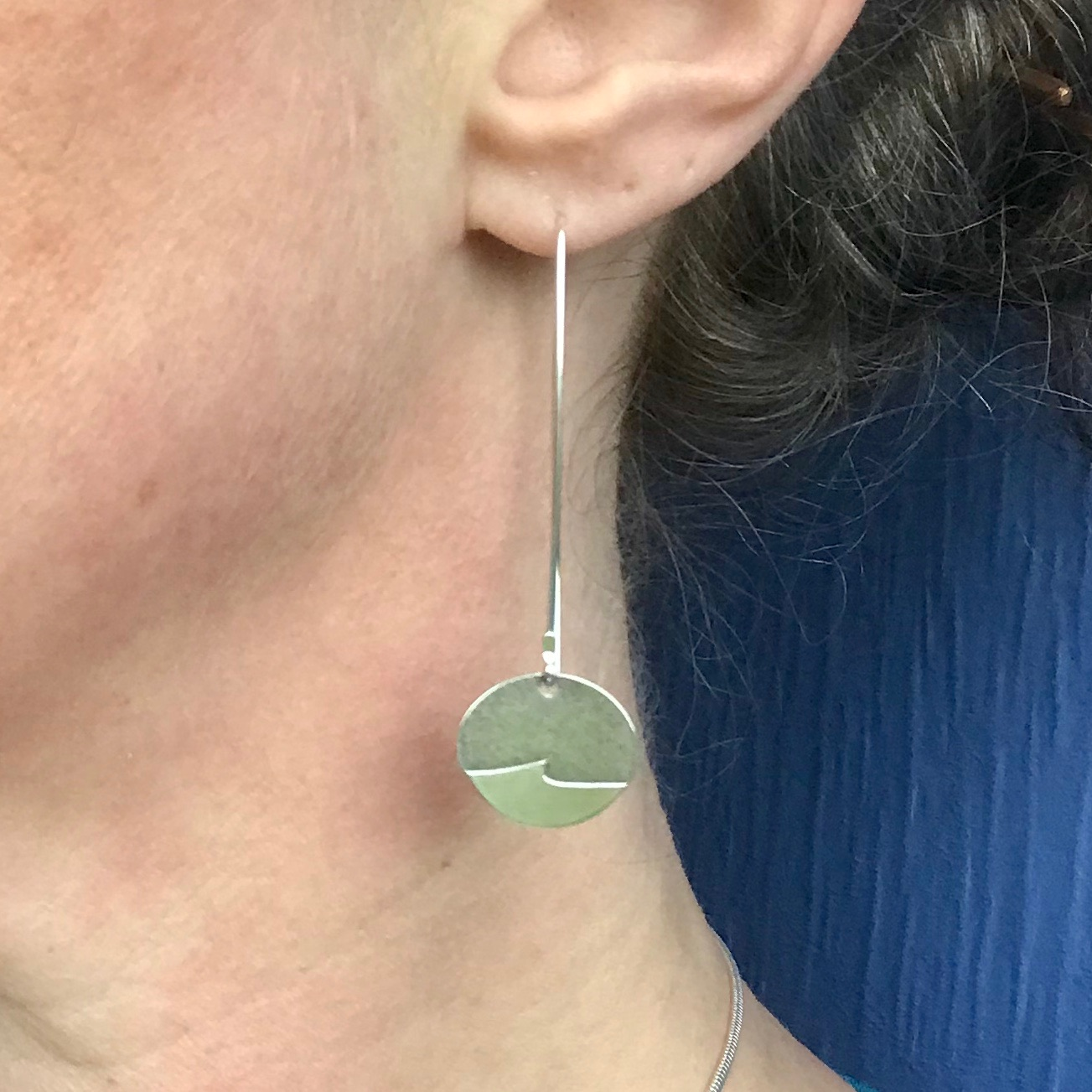 Wave Earrings - Oval