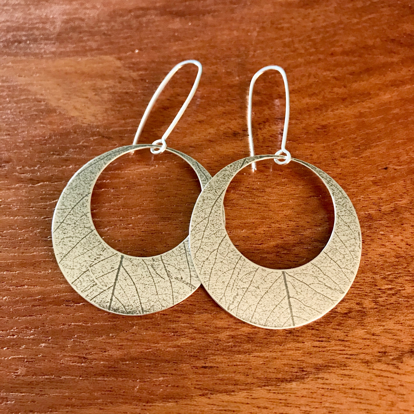 Leaf Print Earrings XL