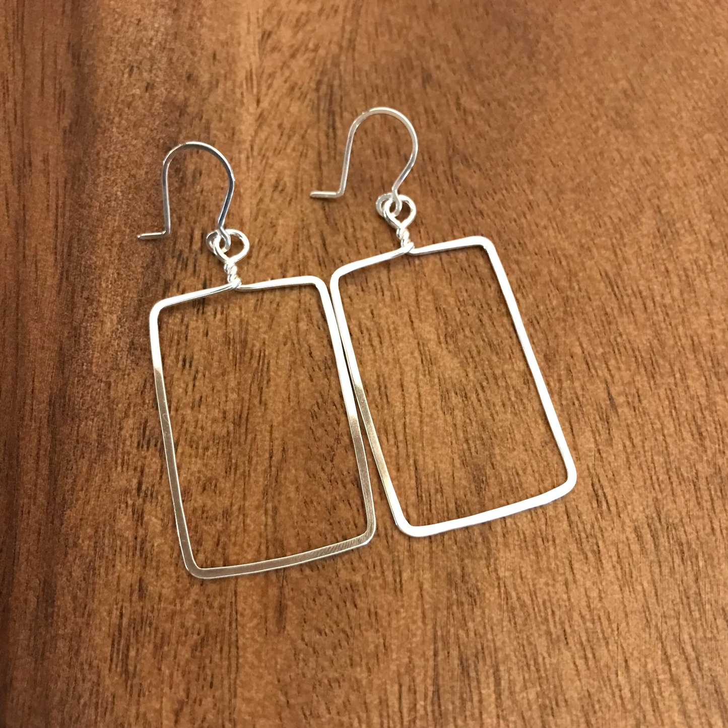 Wide Rectangle Earrings