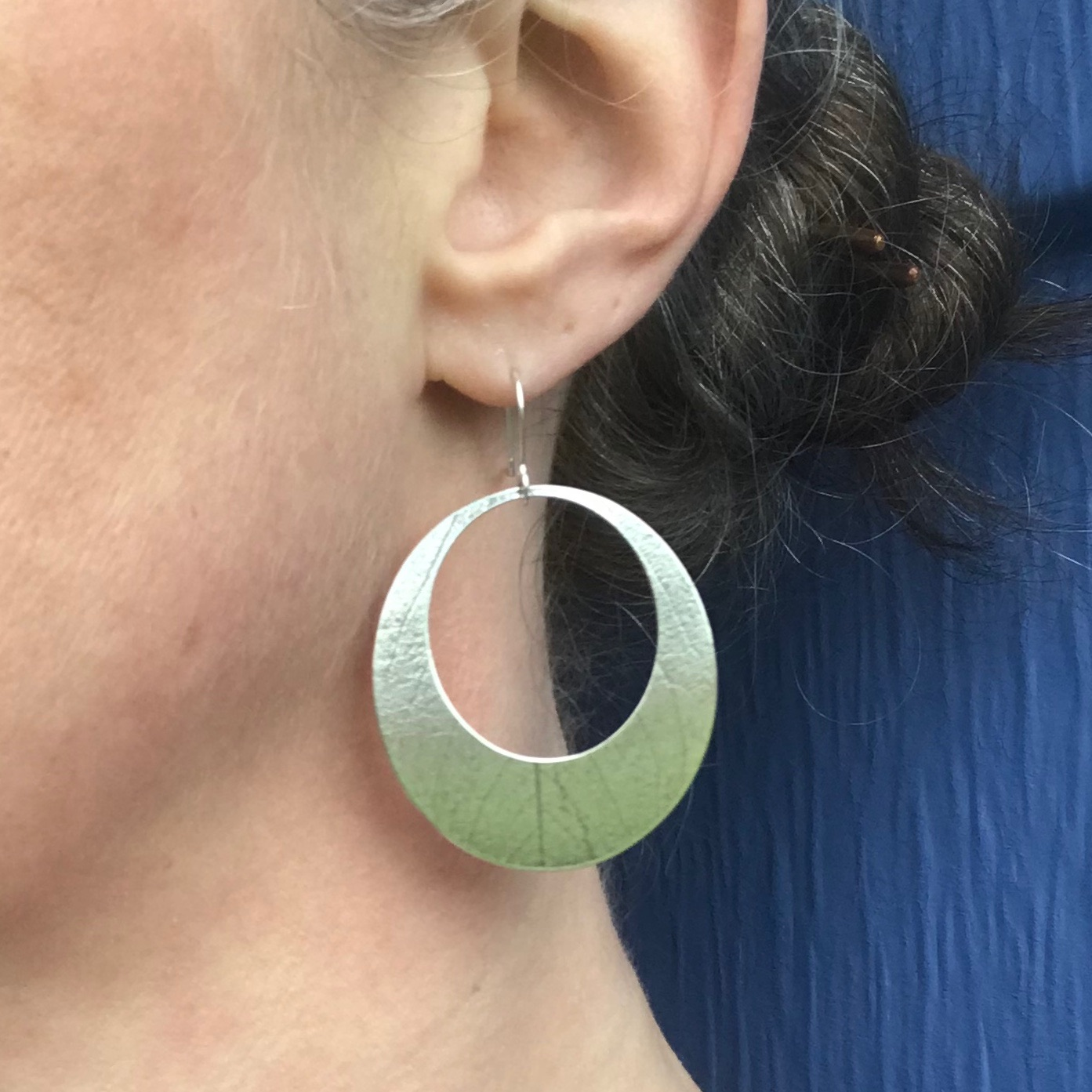 Leaf Print Earrings XL