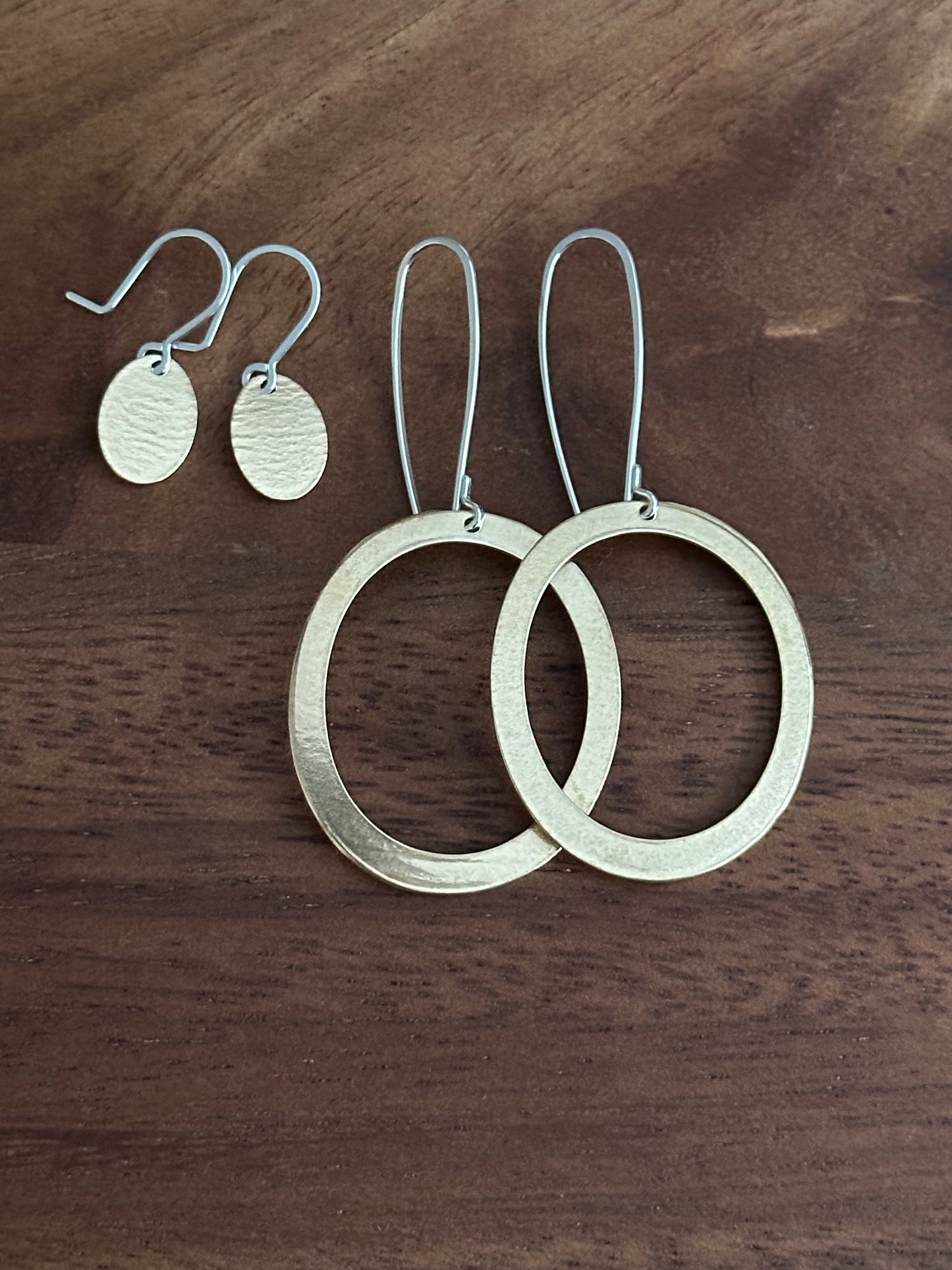 Brass Hoop Earring