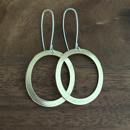 Brass Hoop Earring