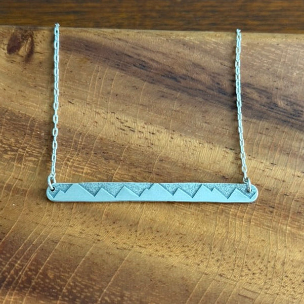 Mountain Range Bar Necklace