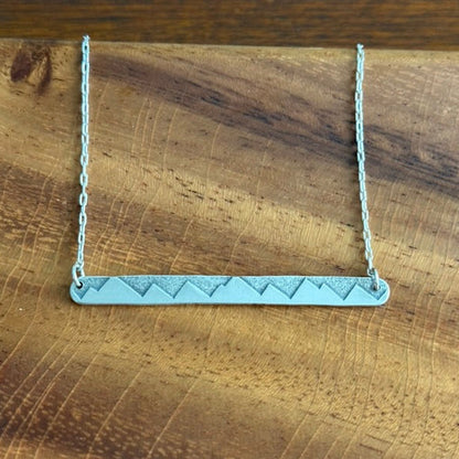 Mountain Range Bar Necklace