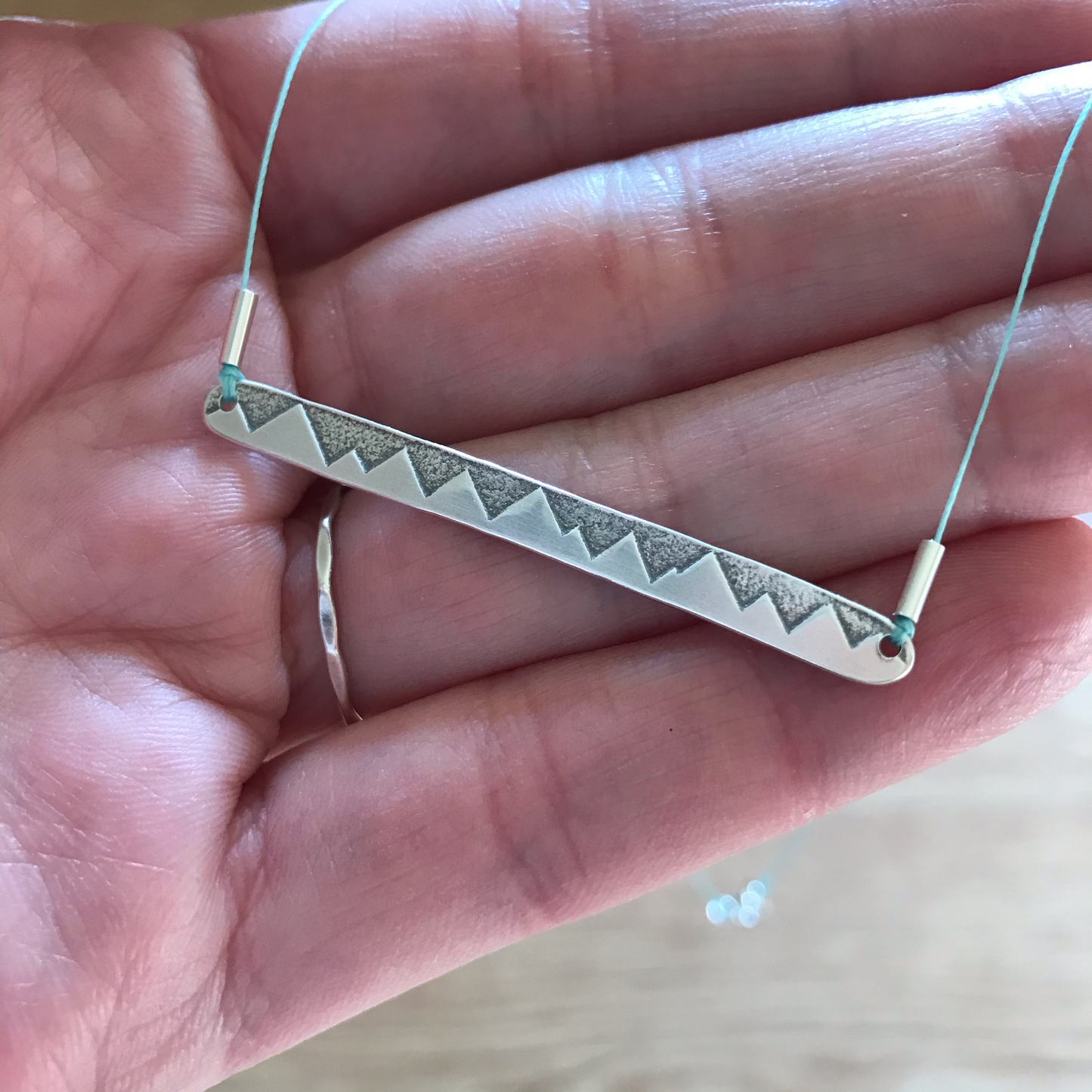 Mountain Range Bar Necklace